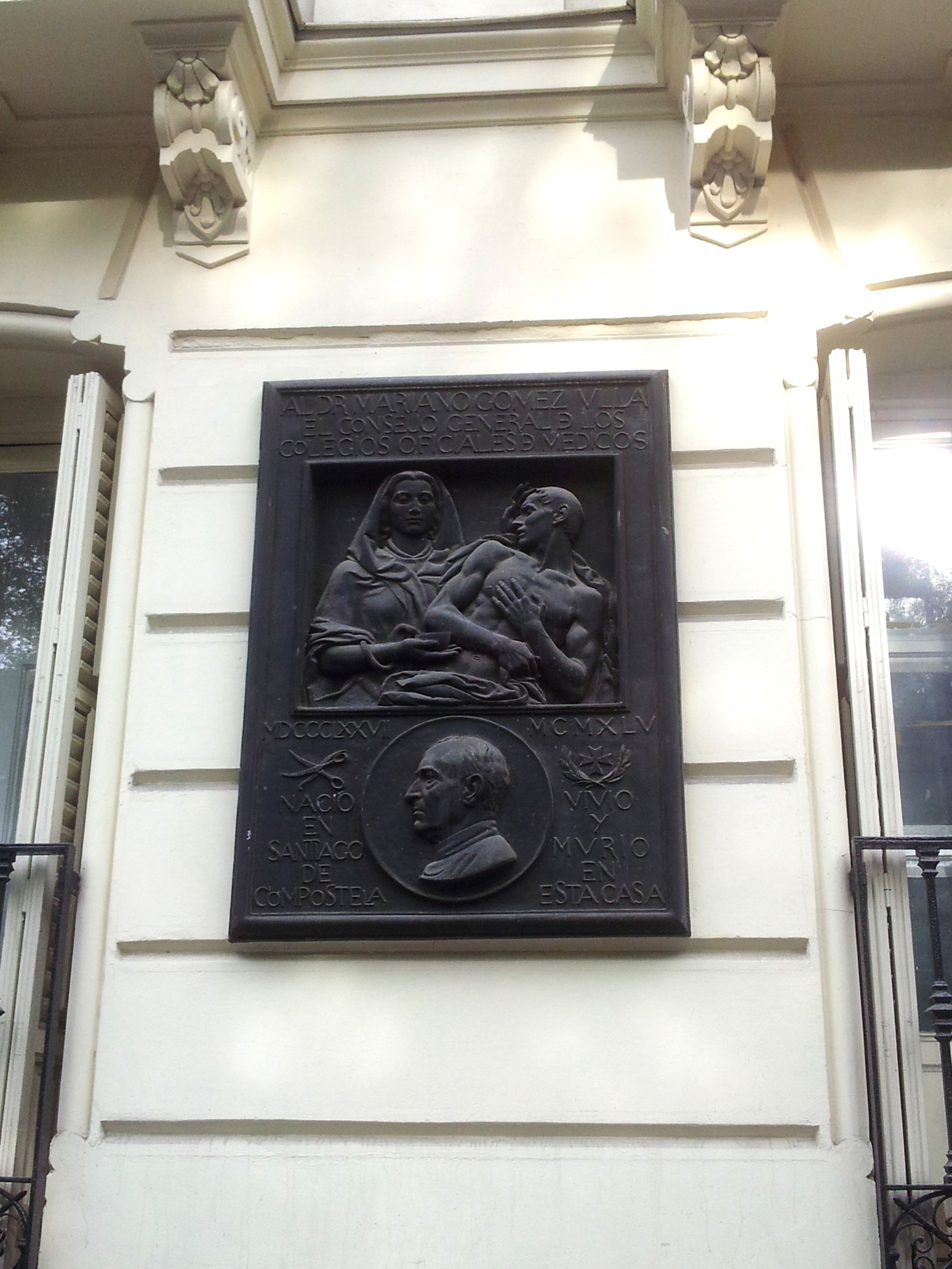 Mariano Gómez Ulla's home and memorial tablet, Madrid - 03.jpg